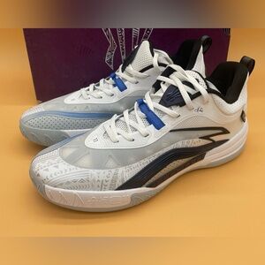 Size 11.5 ANTA Kai 1 Team Men Basketball Shoes White / Gray